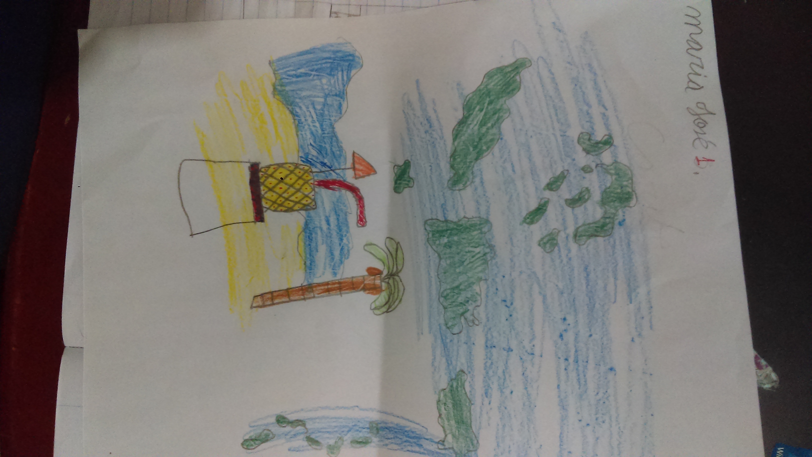 student drawing